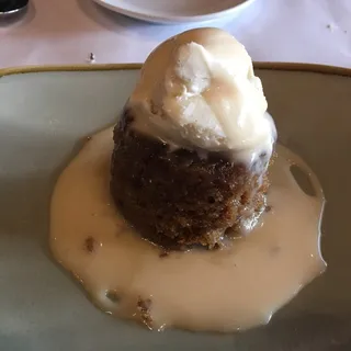 Warm Toffee Bread Pudding