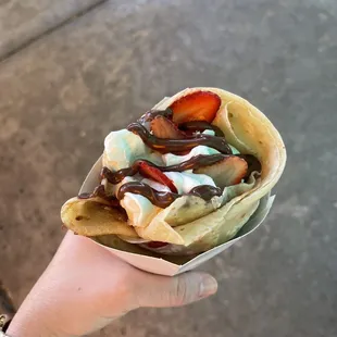 Strawberry Nutella Crepe