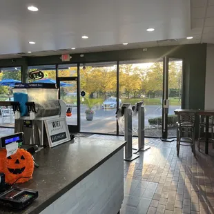 a view of the counter area