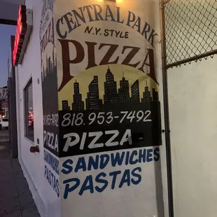 the entrance to the restaurant