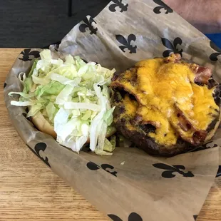 Texas hamburger dressed