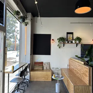 the inside of a coffee shop