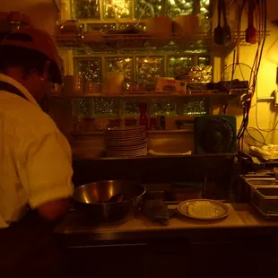 chefs at work in the CR kitchen