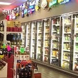 a wide selection of liquor