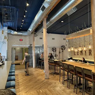 the dining area