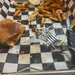 Sorry ate the burger too fast