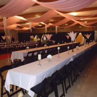 Hall conversions. Sweet 16 celebrations.