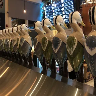 Hand painted tap handles.