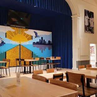 the interior of the restaurant