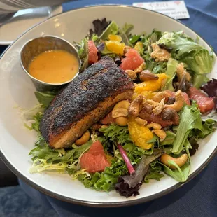 Blackened Faroe Island Salmon Salad