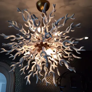 Chandelier at entry