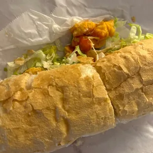 Shrimp Po-boy.