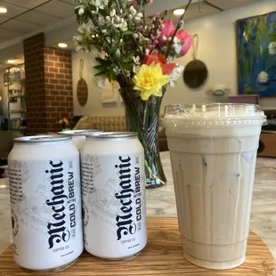 Local cold brew  With salted maple cold foam