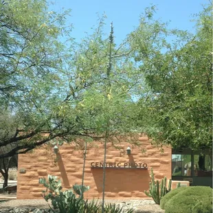 Front of the building