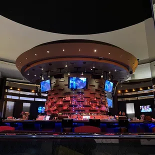 the interior of a casino