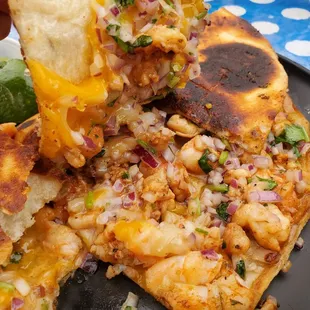 Shrimp quesadilla