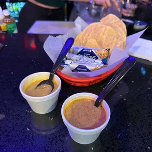 Free chips and soup!