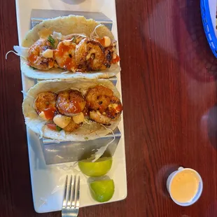 Mazatlan Shrimp Tacos (grilled)