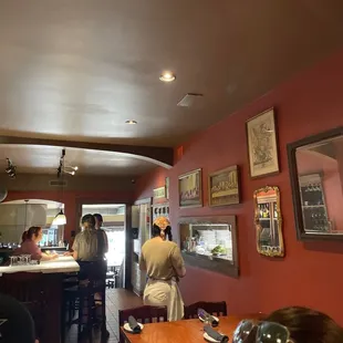 the interior of the restaurant