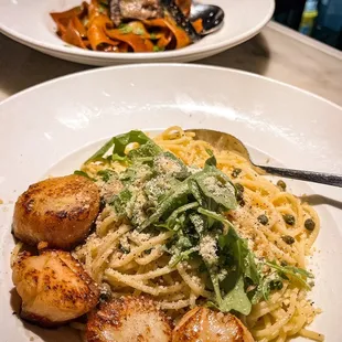 Cacio E Pepe With Scallops