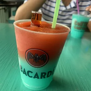 Wonder Woman ( Rum runner &amp; Blue lightning lemonade)