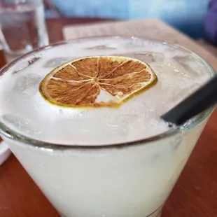 Freeze dried citrus atop a good ol' MARG.