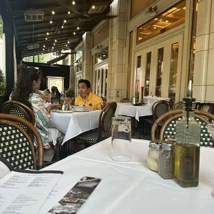 Love the romantic outdoor patio in this great end of summer weather.