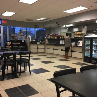 a man standing at the counter