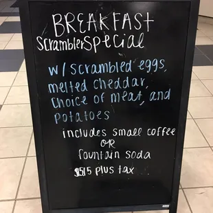 $5.15 breakfast special!