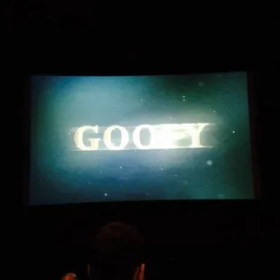 Movie screen not too big!!