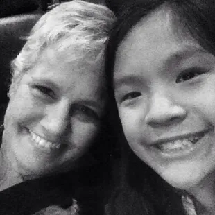 Waiting for the movie to start