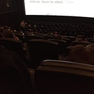 Thus is the largest movie theater I've ever been in. Impressed!