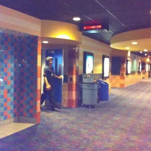 Dude coming out of theatre.