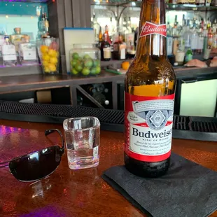 They got Budweiser and mezcal. So I got that going for me. And fuc Marfa!