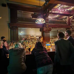 bartender at the front