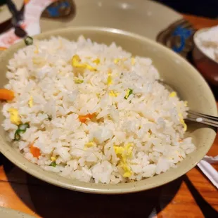 Egg fried rice. A must for Art of Dragon.