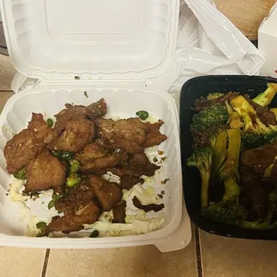 War Wor Wonton Soup, Salt and Pepper Pork Chop, Beef Broccoli
