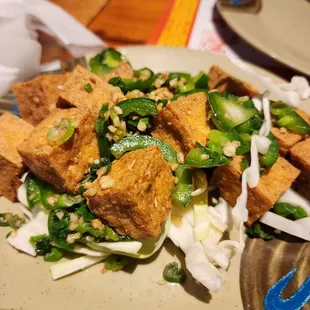 Salt and Pepper Tofu. Worst dish of the night. Save your $.
