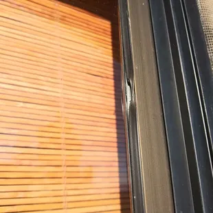 Weather stripping not installed properly