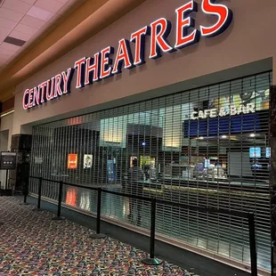 This is what you see when you leave the final showing of the evening.