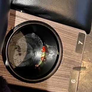 Candy and trash left from last guests I use the plural intentionally.