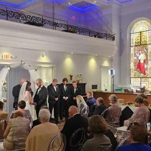 Intimate wedding ceremony