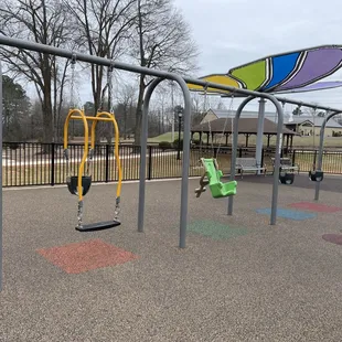 Swings in 2-5yo playground