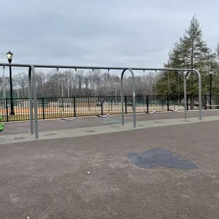 Older kids playground swings