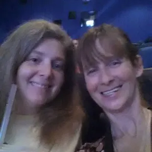 my sister and I enjoying a girls night!