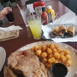 Sunday Prime Rib sandwich special.  $10.