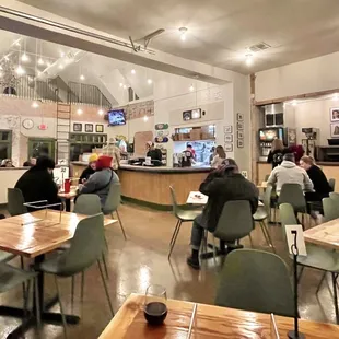 people sitting at tables