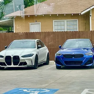 A handsome parking lot at Cenzo's