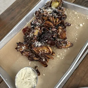 Fried artichokes and salami