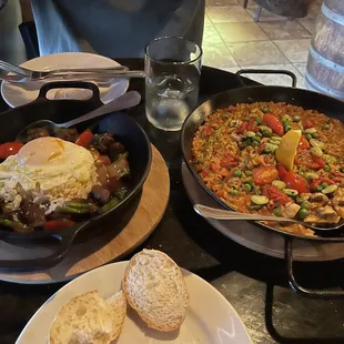 Lomo and Paella